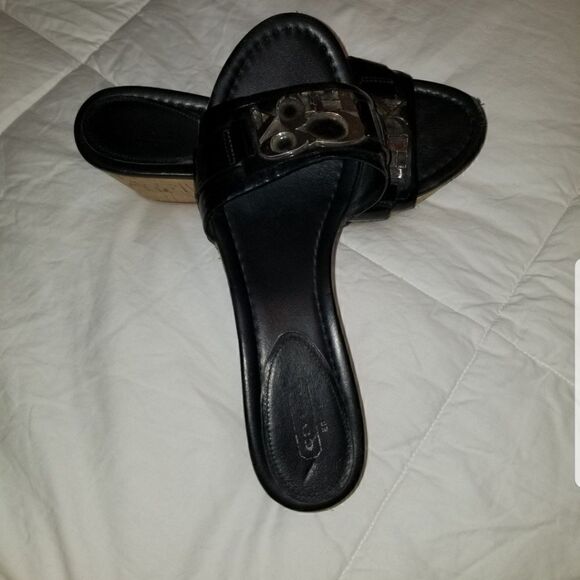 COACH WOMEN'S SANDALS BLACK Pre-owned - Picture 3 of 8